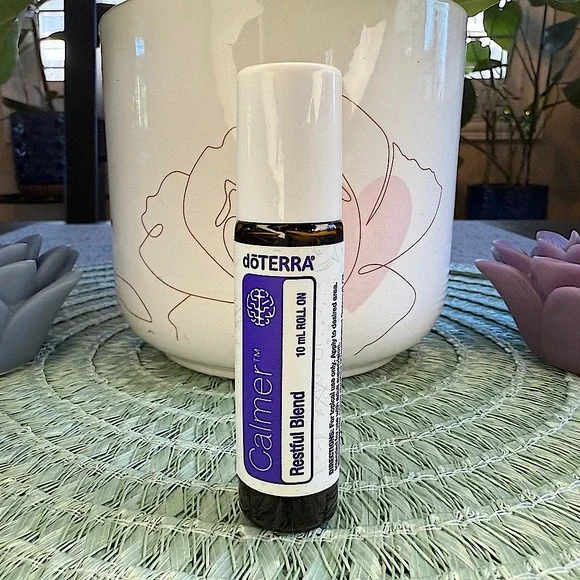 Calmer Restful Blend Essential Oil Roll-On Bottle, doTERRA, 10ml - Picture 2 of 14